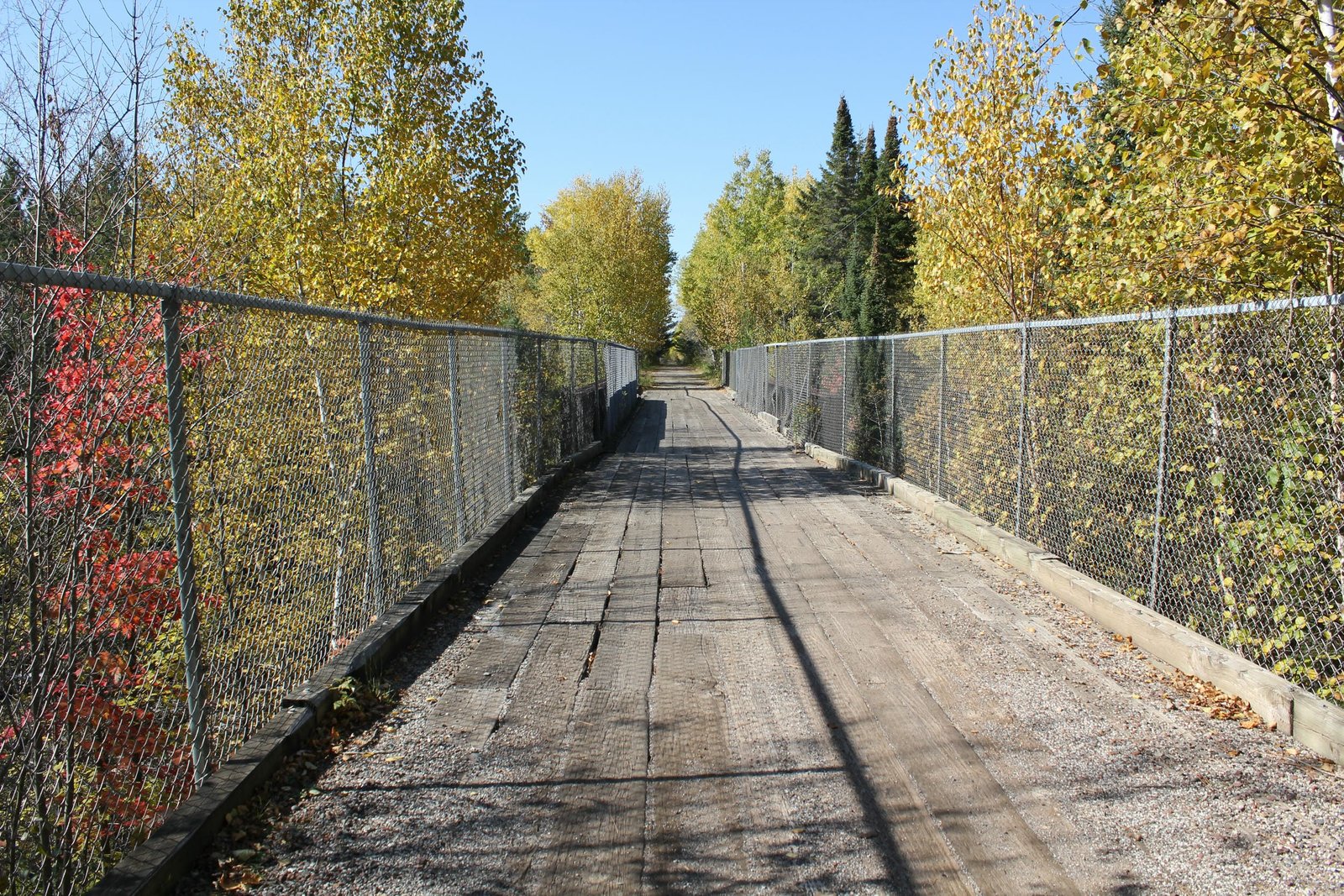 Looking west